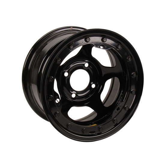 Bassett 38ST45L 13x8 Inertia Black Beadlock Wheel, 4 on 4.5 Bassett 38ST45L 13x8 Inertia Black Beadlock Wheel, 4 on 4.5