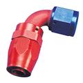 Aeroquip 109004 Hose End Coupler Fitting, 90 Degree, Blue/Red, -4 AN