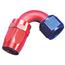 Aeroquip FBM4043 Hose End Coupler Fitting, 120 Degree, Blue/Red, -8 AN Aeroquip FBM4043 Hose End Coupler Fitting, 120 Degree, Blue/Red, -8 AN