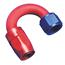 Aeroquip FBM4062 Hose End Coupler Fitting, 180 Degree, Blue/Red, -6 AN Aeroquip FBM4062 Hose End Coupler Fitting, 180 Degree, Blue/Red, -6 AN