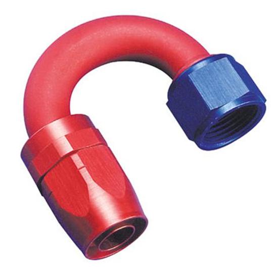 Aeroquip FBM4064 180 Hose End Coupler Fitting, Blue/Red, -10 AN Aeroquip FBM4064 180 Hose End Coupler Fitting, Blue/Red, -10 AN