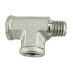 Steel 1/8 Inch NPT Run Tee Fitting