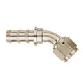 Aeroquip FCE1522 Nickel 45 Degree Push-On Socketless Fitting, -6 AN