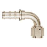 Aeroquip FCE1532 Nickel 90 Degree Push-On Socketless Fitting, -6 AN
