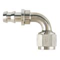 Aeroquip FCE1533 Nickel 90 Degree Push-On Socketless Fitting, -8 AN