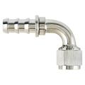 Aeroquip FCE1534 Nickel 90 Deg Push-On Hose Socketless Fitting, -10 AN