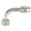90 Degree Nickel Plated AC Fitting, O-Ring Pilot, -10 AN