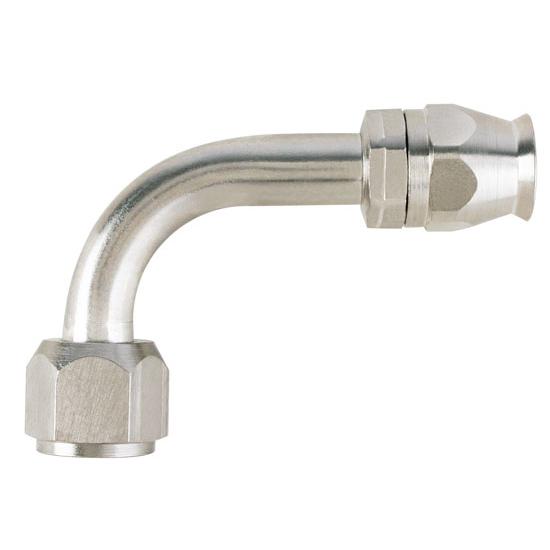 90 Degree Nickel Plated AC Fitting, O-Ring Pilot, -10 AN 90 Degree Nickel Plated AC Fitting, O-Ring Pilot, -10 AN