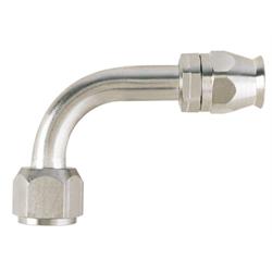 90 Degree Nickel Plated AC Fitting, O-Ring Pilot, -10 AN