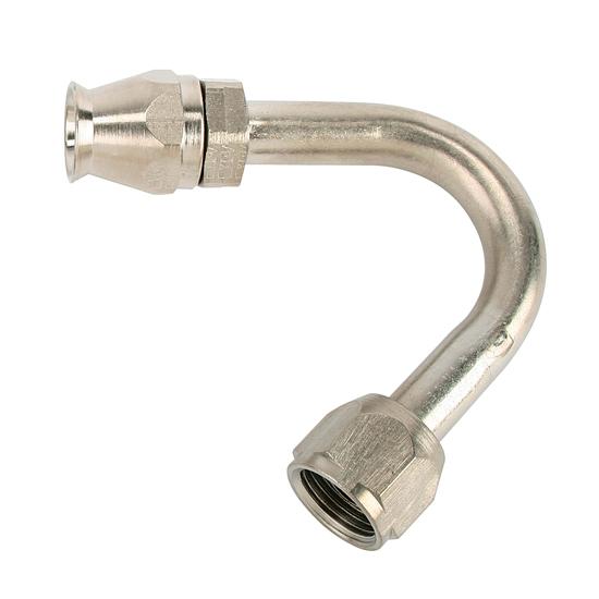 135 Degree Nickel Plated AC Fitting, O-Ring Pilot, -8 AN 135 Degree Nickel Plated AC Fitting, O-Ring Pilot, -8 AN