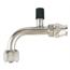90 Degree Nickel Plated AC Fitting, O-Ring Pilot w/ Port, -10 AN 90 Degree Nickel Plated AC Fitting, O-Ring Pilot w/ Port, -10 AN