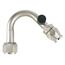 135 Degree Nickel Plated AC Fitting, O-Ring Pilot w/Port, -10 AN 135 Degree Nickel Plated AC Fitting, O-Ring Pilot w/Port, -10 AN