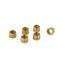 Brass Replacement Sleeves - AN8 AC - Set of 6 Brass Replacement Sleeves - AN8 AC - Set of 6