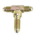 Steel -3 AN Straight Bulkhead Tee Adapter Brake Fitting