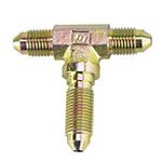 Steel -3 AN Straight Bulkhead Tee Adapter Brake Fitting
