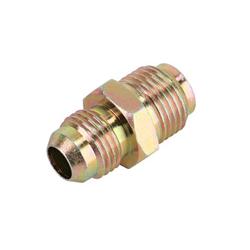 Steel Power Steering Box Adapter Fitting, 5/8-18 IFM to -6 AN, 1965-79 GM