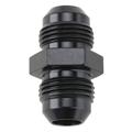Aluminum Flare Union Adapter Fitting, Black, -3 AN