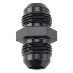 Aluminum Flare Union Adapter Fitting, Black, -3 AN