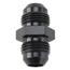 Aluminum Flare Union Adapter Fitting, Black, -3 AN Aluminum Flare Union Adapter Fitting, Black, -3 AN