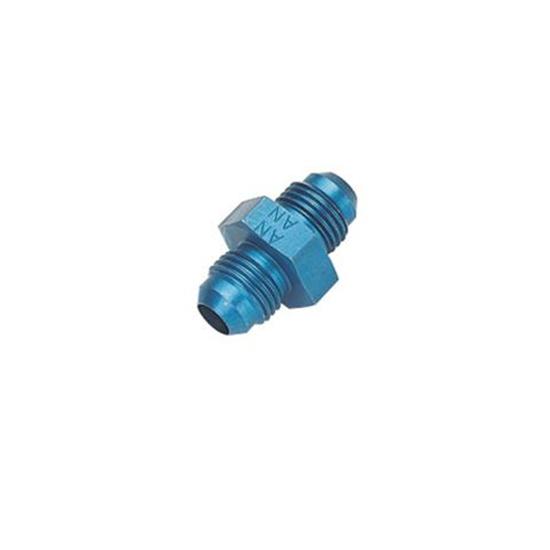 Aluminum Flare Union Adapter Fitting, Blue, -4 AN Aluminum Flare Union Adapter Fitting, Blue, -4 AN