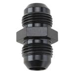 Aluminum Flare Union Adapter Fitting, Black, -8 AN