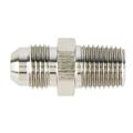 Nickel Straight Flare to Aluminum Pipe Adapter Fitting, -6 AN to 1/4 Inch NPT