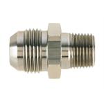 Nickel Straight Flare to Aluminum Pipe Adapter Fitting, -12 AN to 1/2 Inch NPT