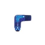 90 Degree Flare Adaptor, AN6 to 3/8 Inch NPT