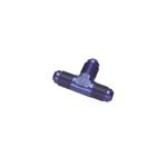 Aluminum Flare Tee Adapter Fitting, Blue, -4 AN