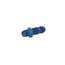 Straight Aluminum Bulkhead Flare Fitting, Blue, -3 AN Straight Aluminum Bulkhead Flare Fitting, Blue, -3 AN