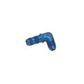 Aluminum Flare Bulkhead Fitting, 90 Degree, -3 AN