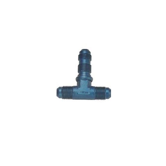Aluminum Tee Bulkhead Fitting, -3 AN Aluminum Tee Bulkhead Fitting, -3 AN