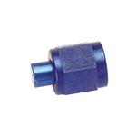 Aluminum Flare Fitting Cap, Blue, -4 AN