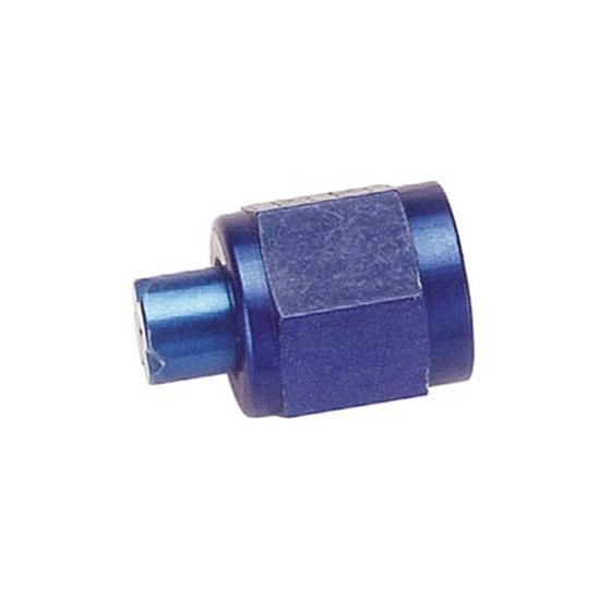 Aluminum Flare Fitting Cap, Blue, -6 AN Aluminum Flare Fitting Cap, Blue, -6 AN