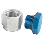 Aluminum Oil Pan Inspection Plug, AN 12
