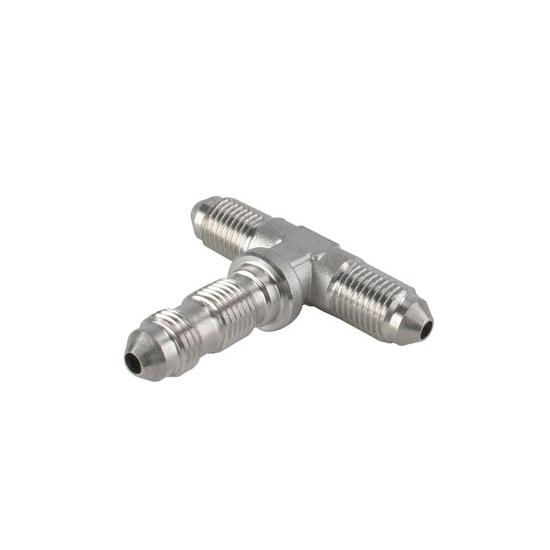 Stainless Steel 3 AN Straight Bulkhead Tee Adapter Brake Fitting