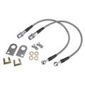 DOT Braided Stainless Brake Hoses, 1978-88 GM, 10mm-1.5