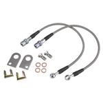 DOT Braided Stainless Brake Hoses, GM/Ford, 7/16-20