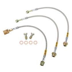 Goodridge 12212 1969-76 GM Midsize Braided Stainless Brake Hose Kit