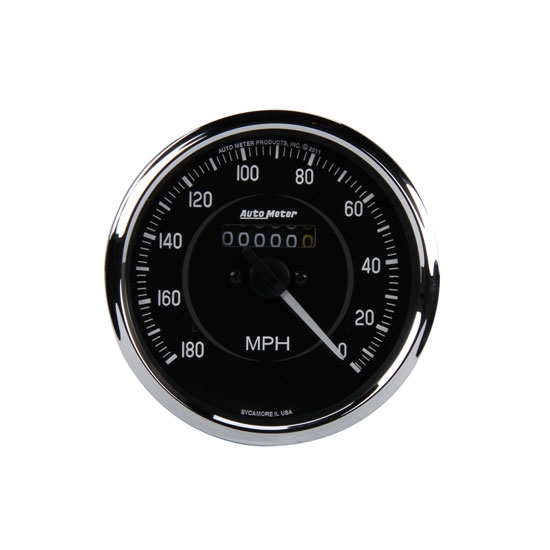 New Auto Meter Cobra 4" Mechanical Speedometer, Reverse Rotation, 0180