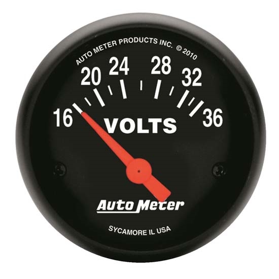 Auto Meter 2651 Z-Series Air-Core Voltmeter Gauge, 2-1/16 Inch Auto Meter 2651 Z-Series Air-Core Voltmeter Gauge, 2-1/16 Inch