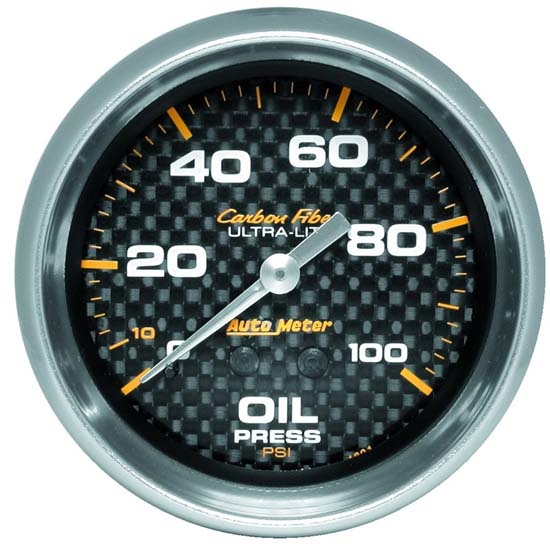 Auto Meter 4821 Carbon Fiber Mechanical Oil Pressure Gauge, 2-5/8 Inch Auto Meter 4821 Carbon Fiber Mechanical Oil Pressure Gauge, 2-5/8 Inch