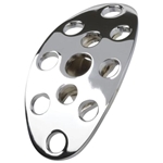 Lokar BAG-6152 Lakester Steel Brake/Clutch Pedal Pad, Chromed