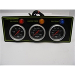 Garage Sale - Autometer Sport Comp 3 Gauge Oil Pressure, Oil Temperature & Water Temperature Panel
