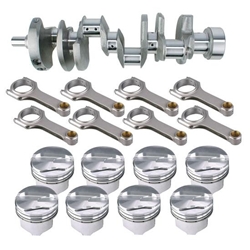 Premium Chevy 383 Rotating Assembly, 1-Piece Main, .150 Dome, 6.0 Rod