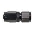Speedway Full Flow Swivel Hose End Fitting, Straight, Black Anodized, -6 AN