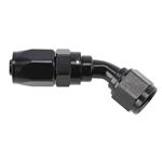 Black 45 Degree Full Flow Hose Fittings