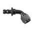 Black 45 Degree Socketless Push-On Hose End, -6 AN Black 45 Degree Socketless Push-On Hose End, -6 AN