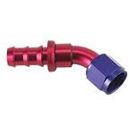 45 Degree Socketless Push-On Hose End, -8 AN