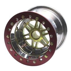 Sander 27-Spline Wheel, Outer Beadlock, No Cover, 10 x 8 Inch, 3 Inch Offset